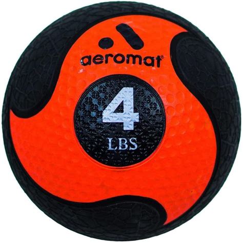 Aeromat Deluxe Medicine Ball Color Blackorange Size 7