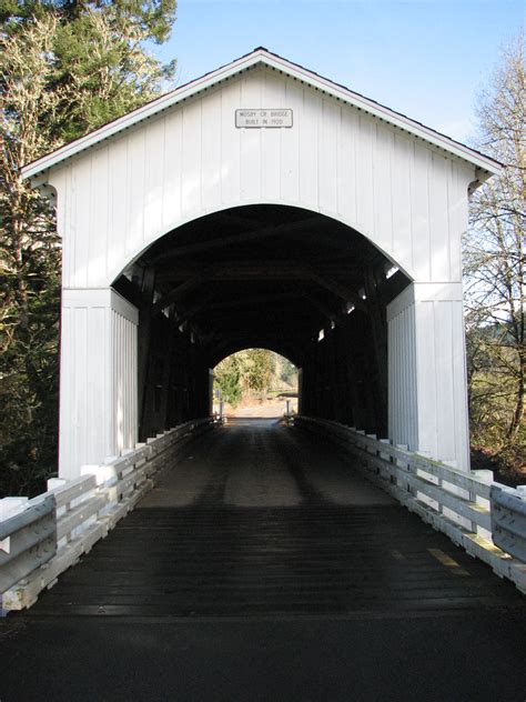 Mosby Creek Bridge Cottage Grove Oregon Covered Bridges On