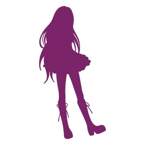 Anime Girl Boots Silhouette Transparent Png And Svg Vector File