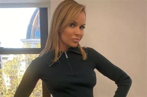 Bgt Babe Amanda Holden Thrills As She Shrink Wraps Curves In Racy Leather Skirt Daily Star