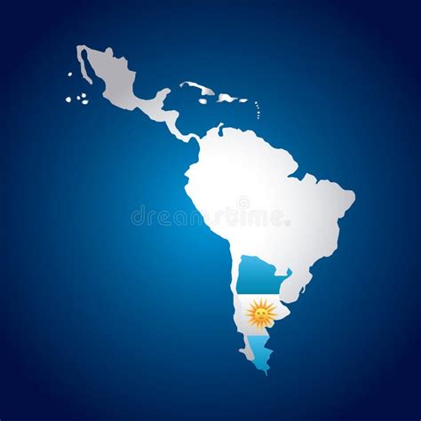 Mapa De América Latina Stock De Ilustración Ilustración De Naturalice