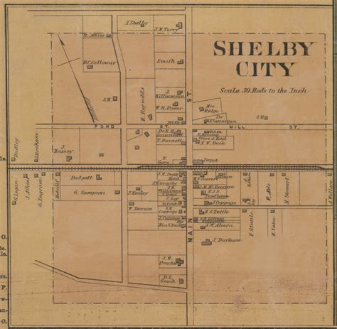 Shelby City Village Precinct 3 Boyle County Kentucky 1876 Old Town