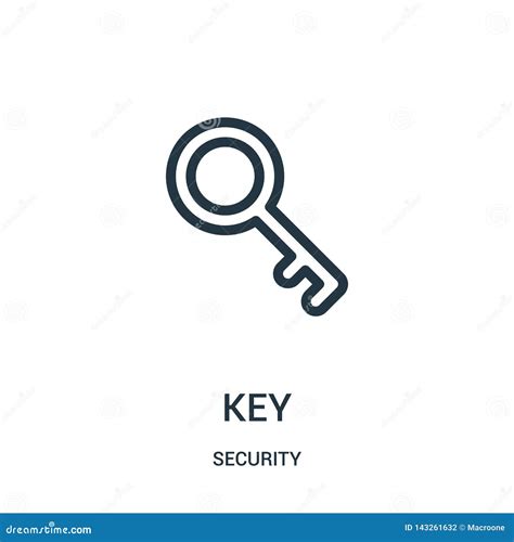 Key Icon Vector From Security Collection Thin Line Key Outline Icon