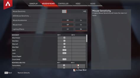 Apex Legends Best Dpi And Sensitivity Settings High Ground Gaming