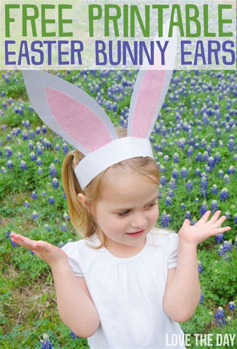 You will need a sewing machine but have no fear novice sewers, this one is extremely simple to master. FREE Printable Bunny Ears | Easter bunny ears, Bunny ears ...
