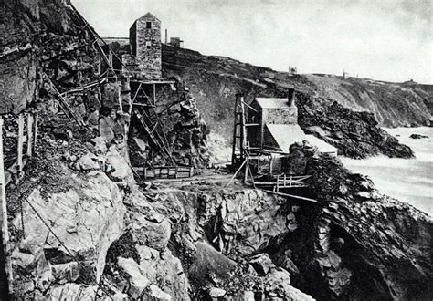 Botallack Mine Cornish Mine Images History In Black And White