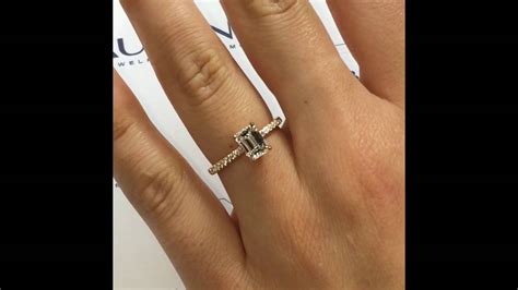 1 Carat Emerald Cut Diamond Ring Engagement Rings