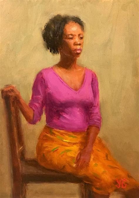 Connie African American Woman Oil Painting Painting By Yana Golikova Saatchi Art