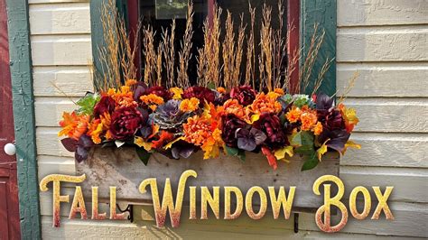 Fall Window Boxes How To Decorate A Window Box For Fall Outdoor