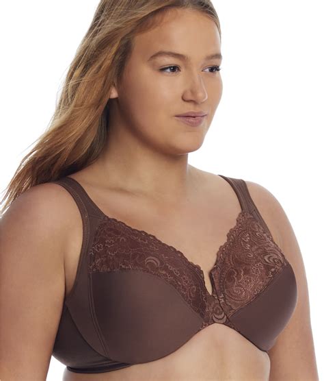 glamorise wonderwire low cut lace bra and reviews bare necessities style 1240