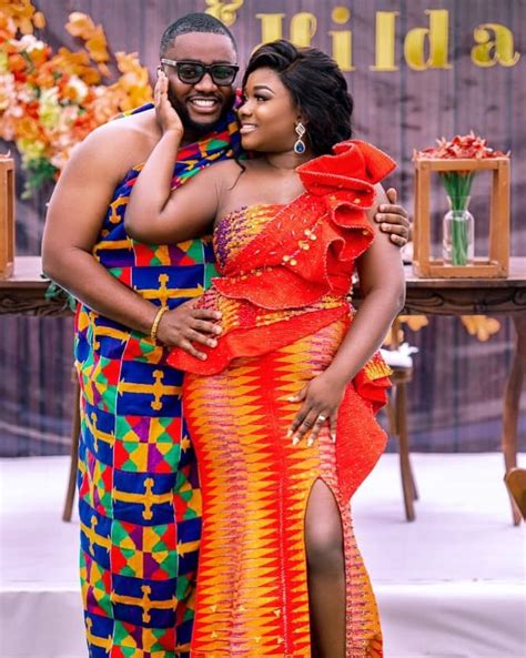 14 Gorgeous Kente Styles For Couples The Glossychic Kente Styles Traditional African