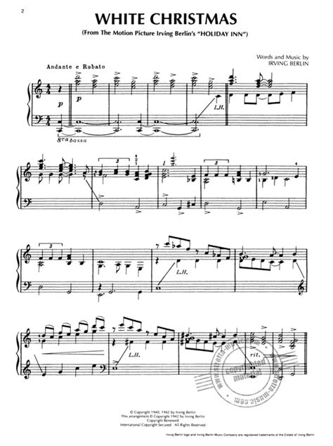 White Christmas Piano Solo Von Irving Berlin Im Stretta Noten Shop Kaufen