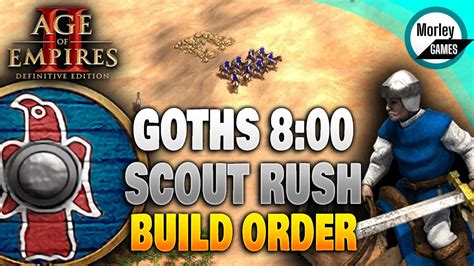 Goths Fastest Ever Scout Rush Build Order Aoe2 Youtube