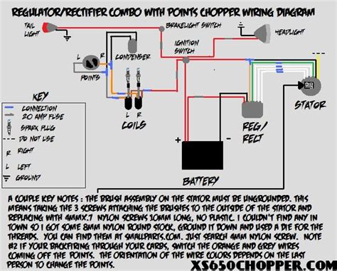 3 phase magnetic motor starter and wire diagram. yamaha xs650 wiring schematic | XS650 Chopper