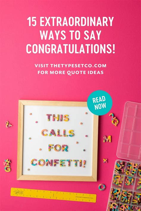 15 Extraordinary Ways To Say Congratulations The Type Set Co