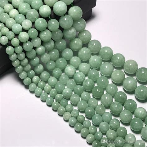 2021 6 8 10 12mm Genuine Natural Burma Jade Stone Beads For Jewelry Making Diy Round Loose