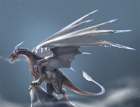 ArtStation - Ice dragon, WOOJU KO