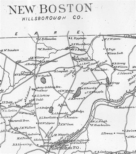 Map Of New Boston Nh Canyon South Rim Map