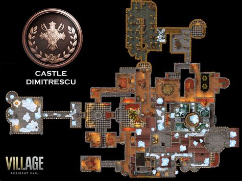 Maps Of The Dimitrescu Castle From Resident Evil Village For Dnd Oc