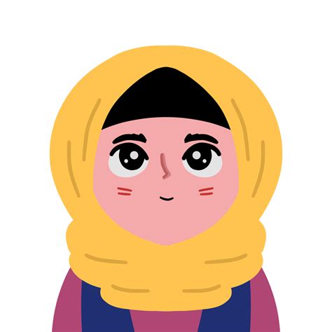 Cute Cartoon Hijab Muslimah Girl 14499790 Png