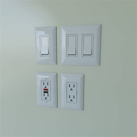 3d Light Switches Power Outlets