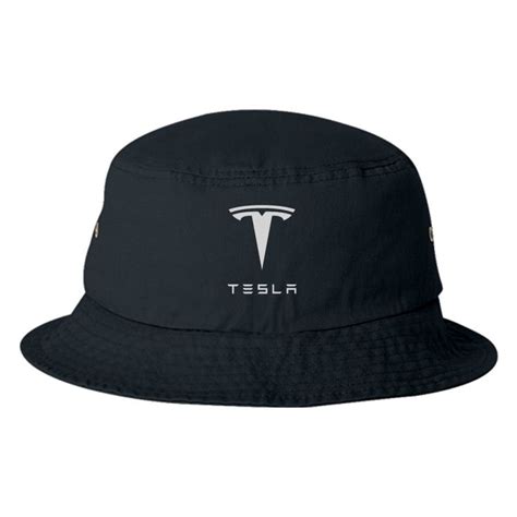 Tesla Logo Bucket Hat Hats Bucket Hat Tesla Logo