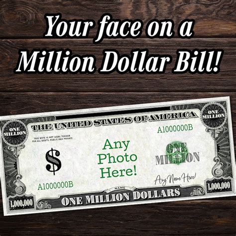 Custom Novelty Million Dollar Bill Custom Made To Order Etsy