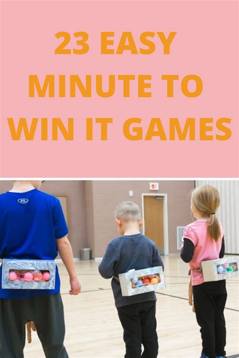 23 Crazy Easy Minute To Win It Games Anyone Can Play Fun Party Pop