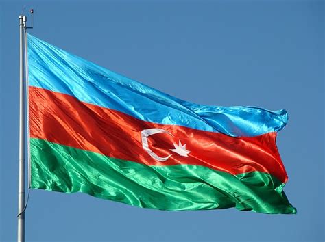 European azerbaijan flag world map travel illustration. Graafix!: Flag of Azerbaijan