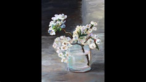 Cherry Blossom Oil Painting Time Lapse Youtube