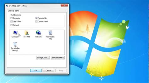 How To Show Hide Desktop Icons In Windows 7 Show Or Hide Common Icons
