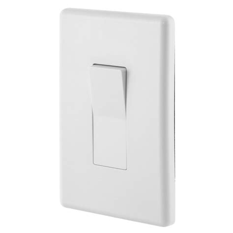 Outdoor Weatherproof Light Switch Integrated Waterproof Plate White