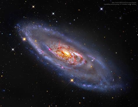 Apod 2015 February 16 M106 A Spiral Galaxy With A Strange Center