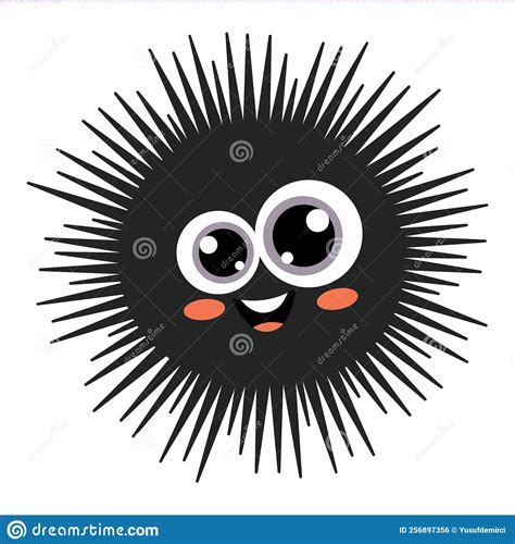 Cartoon Drawing Of A Sea Urchin Stock Illustration Illustration Of