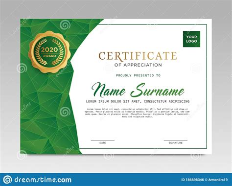Certificate Template Awards Diploma Background Vector