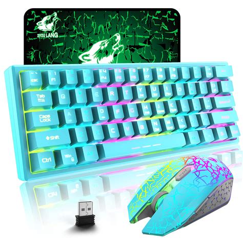 Buy 60 Wireless Gaming Keyboard And Mouse Combo With Ergonomic 61 Key