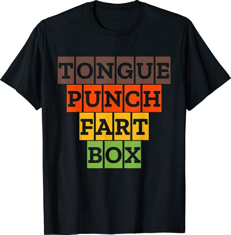 Tongue Punch Fart Box Funny Sexual Tshirt T Shirt Clothing