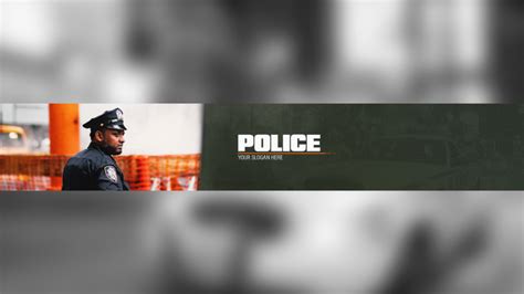 Free Police Youtube Banner Template 5ergiveaways