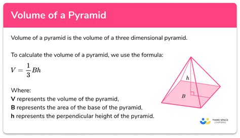 Volume Of A Pyramid Gcse Maths Steps Examples And Worksheet
