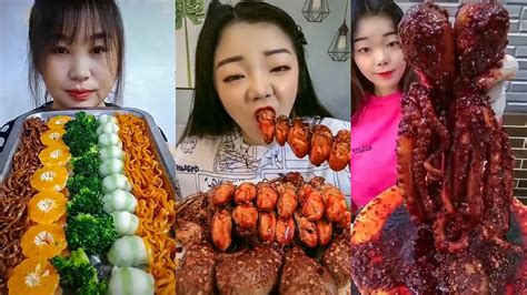 ASMR Amazing Mukbang Spicy Eating Show Compilation Satisfy Eating
