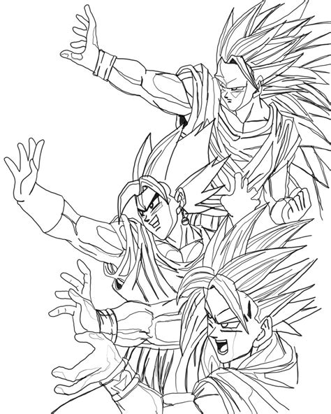 I think your kids will have fun while coloring the cool anime with you. Free Printable Dragon Ball Z Coloring Pages For Kids