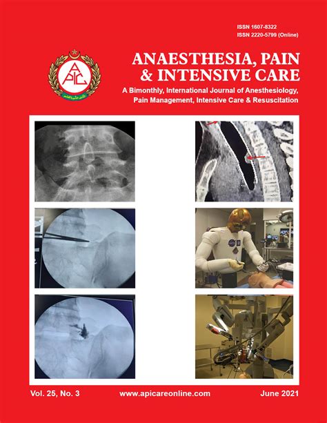 Anaesthesia Pain And Intensive Care