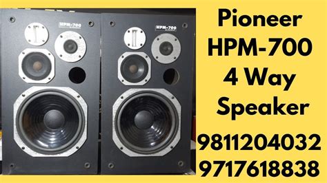 Pioneer Hpm 700 4 Way 4 Speaker Bass Reflex 9811204032 9717618838