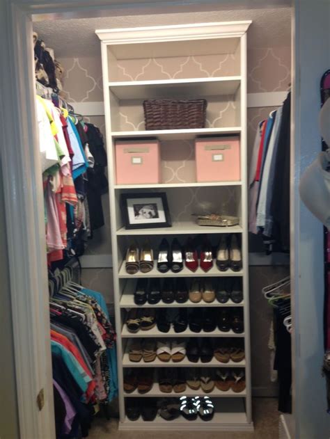 Foyer closet organizer neatly stores and organizes 8 pairs of shoes. 10 best images about Cool Diy Closet System Ideas For Organized People on Pinterest | Home ...