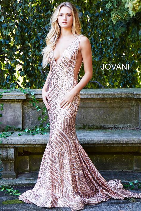 Jovani Sexy Fitted Sequin Embellished Dress