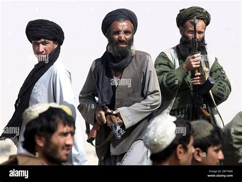 Chaman Afghanistan Pakistan Border Taliban Fighters On The