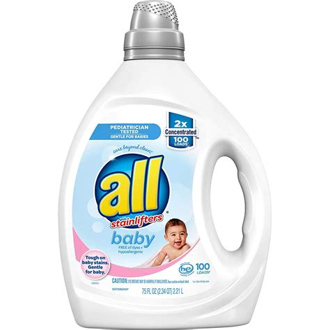 All Liquid Laundry Detergent Gentle For Baby Unscented And