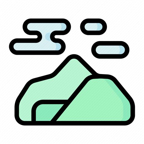 Hill Landscape Mountain Nature Place Icon Download On Iconfinder