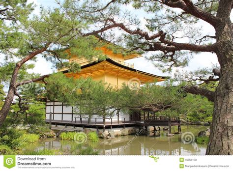 Kyoto View On The Golden Pavilion Stock Photo Image Of Kyoto Leaf