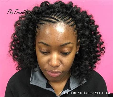 Wavy Centre Parted Tree Braids Top 25 Tree Braids Hairstyles The Trending Hairstyle